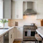 Cabinet refacing cost for a bright kitchen with updated doors and hardware