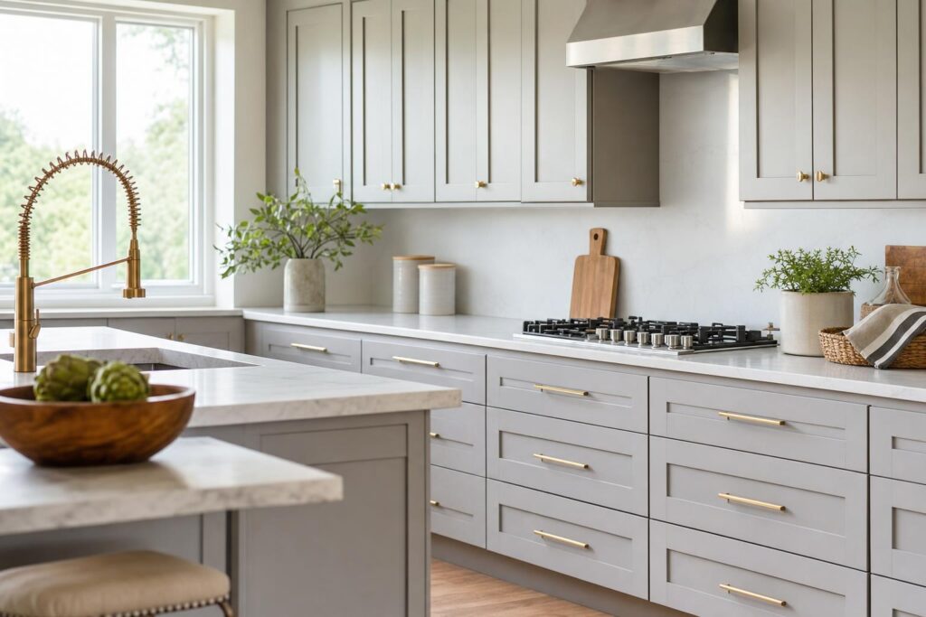 Cabinet refacing alternative with new doors and drawer fronts